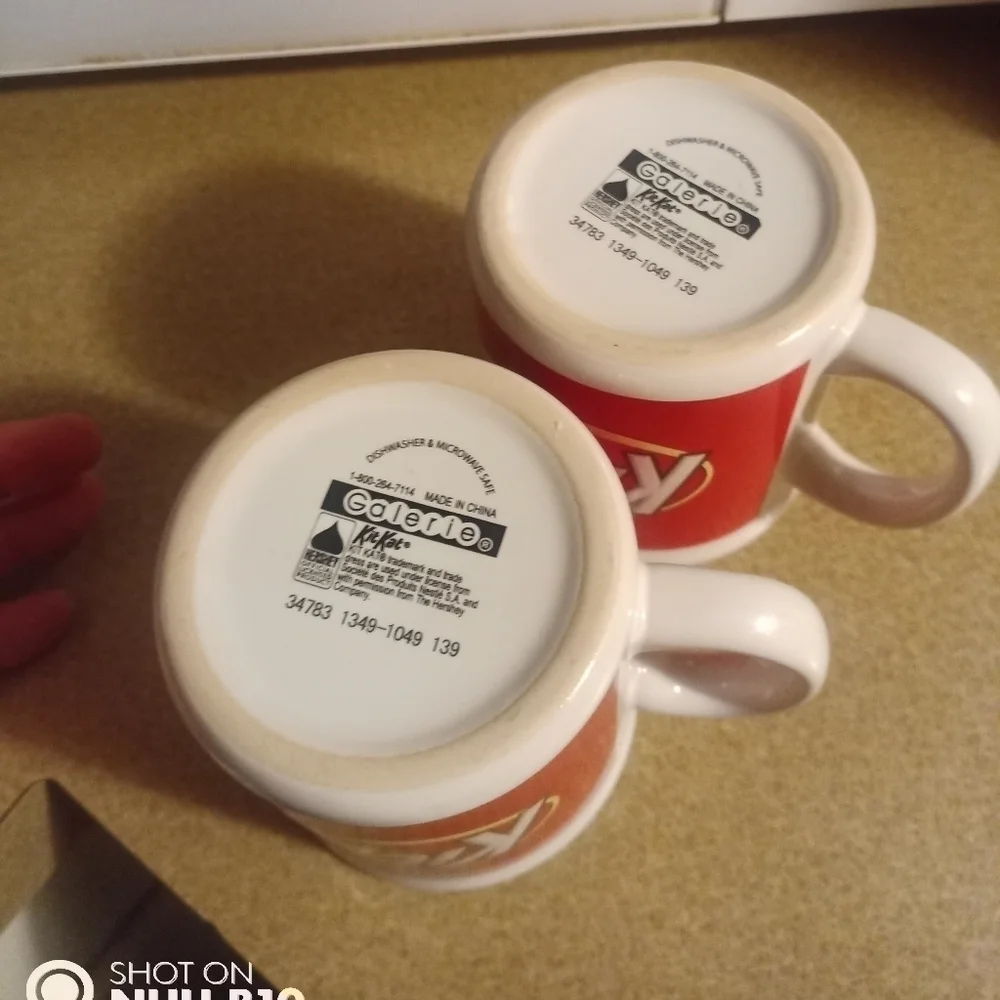Pair Of Kit Kat Coffee Mugs